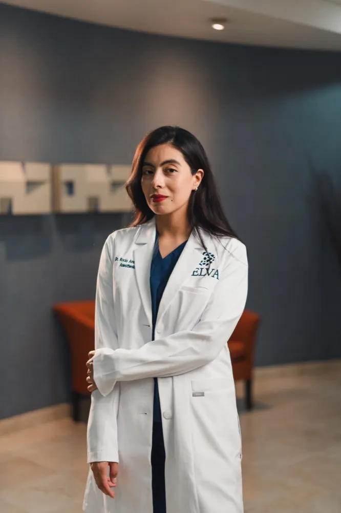 Celva specialist consultant in a CELVA-branded white coat